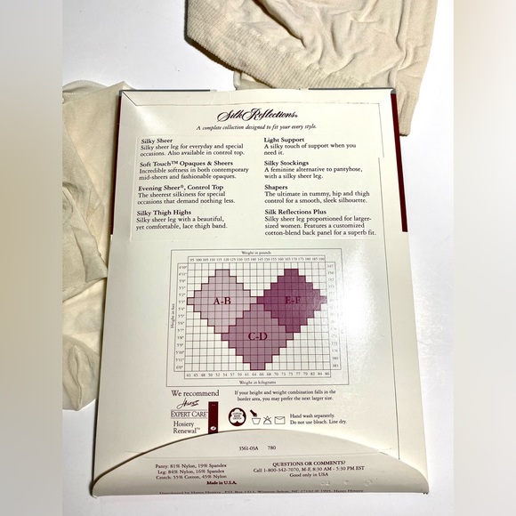 Hanes Silky Sheer Waist-to-Thigh Control Samdalfoot Pantyhose Pearl Shapers - Picture 6 of 8